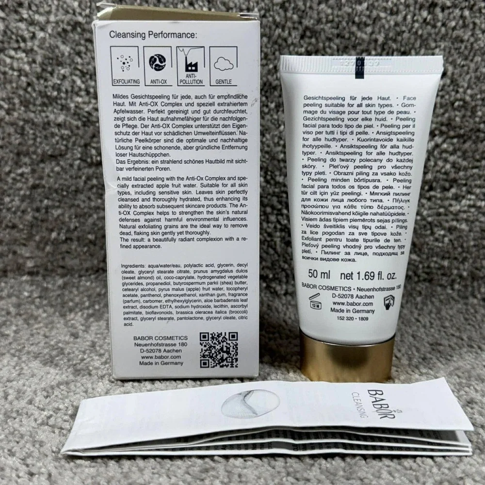 BABOR Cleansing Gentle Peeling Cream Gommage Douceur‎ All Skin Types 50ml 1.69oz